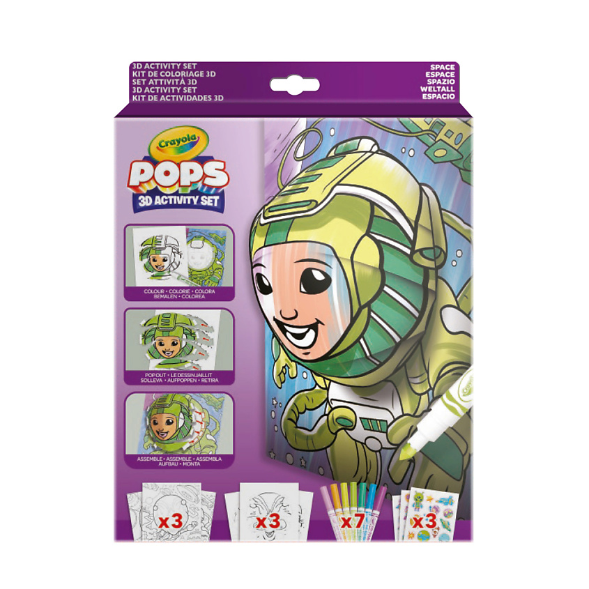 Изображение товара Crayola Набор для творчества POPs 3D Activities Color Space