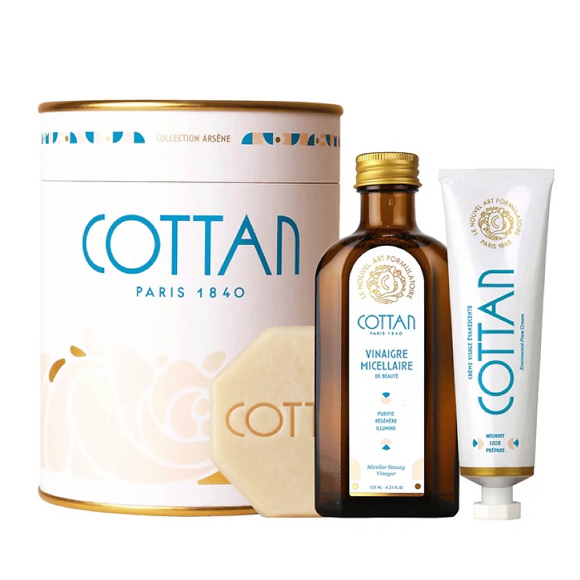 Изображение товара COTTAN Набор для ухода за лицом из 3-х средств Ritual Set Arsene Collection, 3 шт.