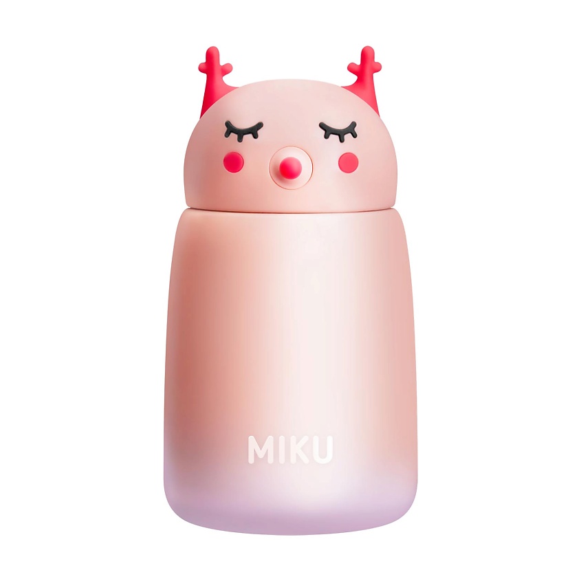 Изображение товара MIKU Термос MIKU Умная Сова 320 мл, 320мл; цвет: персиковый