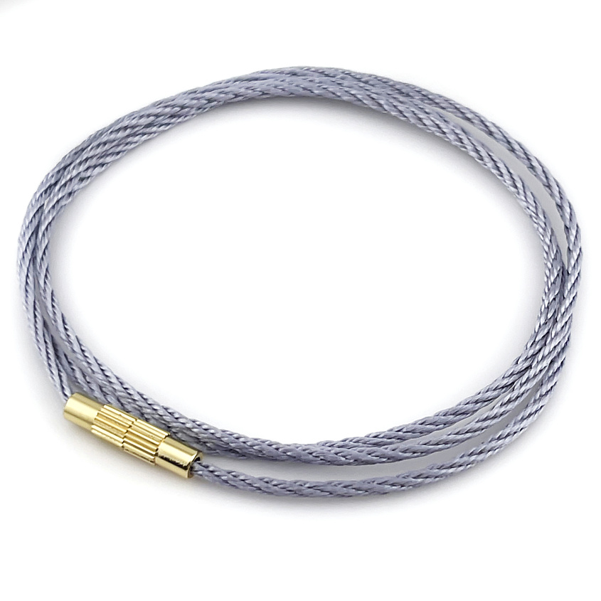 Изображение товара ROK HAIR Шнурок для крестика и бижутерии со стальным замком, 45 см