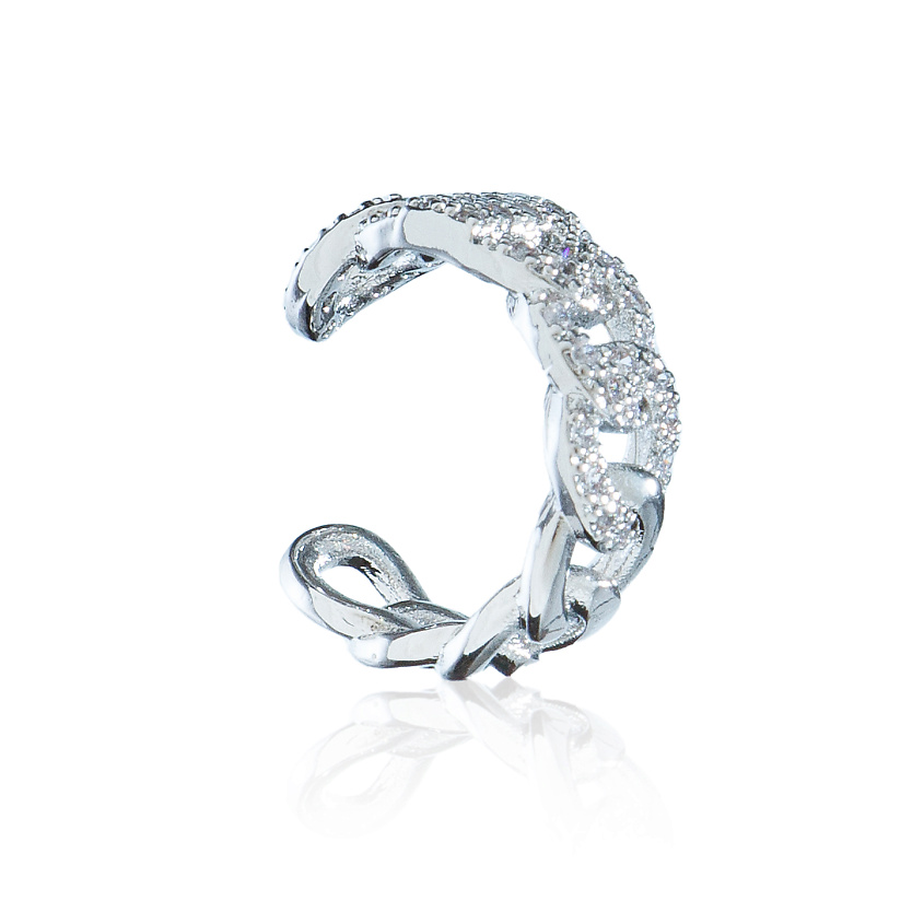 Изображение товара FOROSTINA.K Кафф Сияющая цепочка, Серебряный