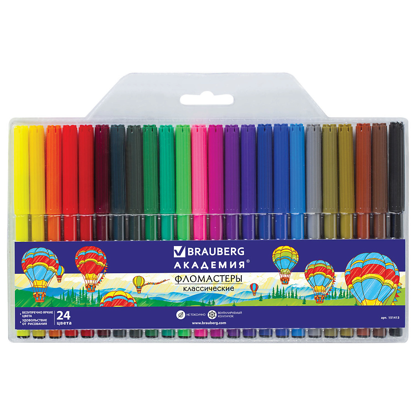 Изображение товара BRAUBERG Фломастеры BRAUBERG "АКАДЕМИЯ", 1 шт