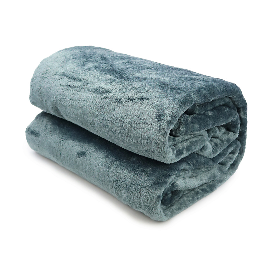 Изображение товара ND PLAY Плед велсофт Велюр 150x200 см серый гипоаллергенный уютный