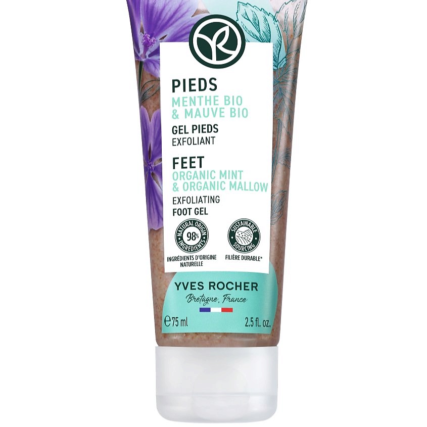 Изображение товара YVES ROCHER Гель-эксфолиант для ног, 75 мл