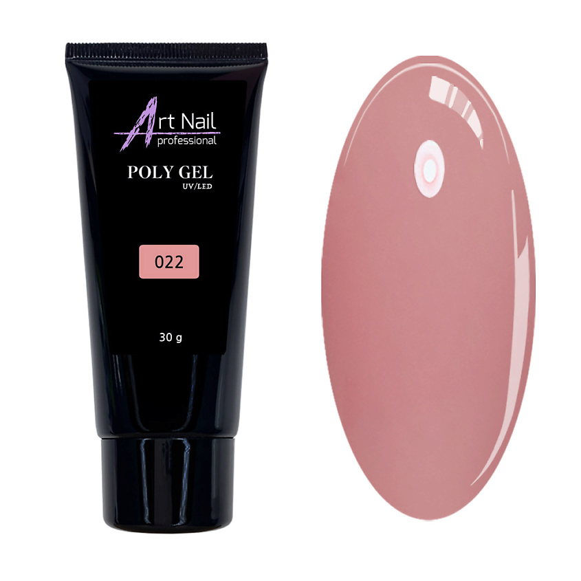 Изображение товара ART NAIL PROFESSIONAL Гель Poly Gel 022 прозрачный 30 г для наращивания и моделирования ногтей