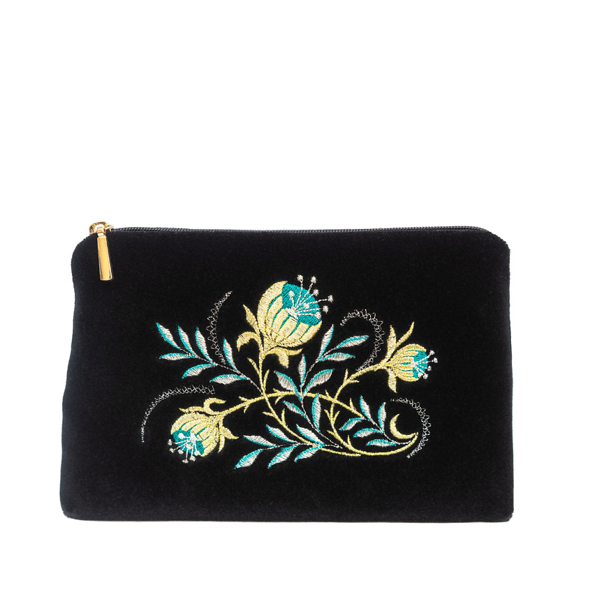 Изображение товара Сумка бархатная ТОРЖОКСКИЕ ЗОЛОТОШВЕИ Мод 284 Рис 851 черная
