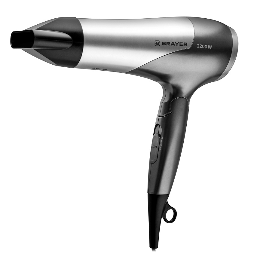 Изображение товара BRAYER Фен BR3008, Серебряный