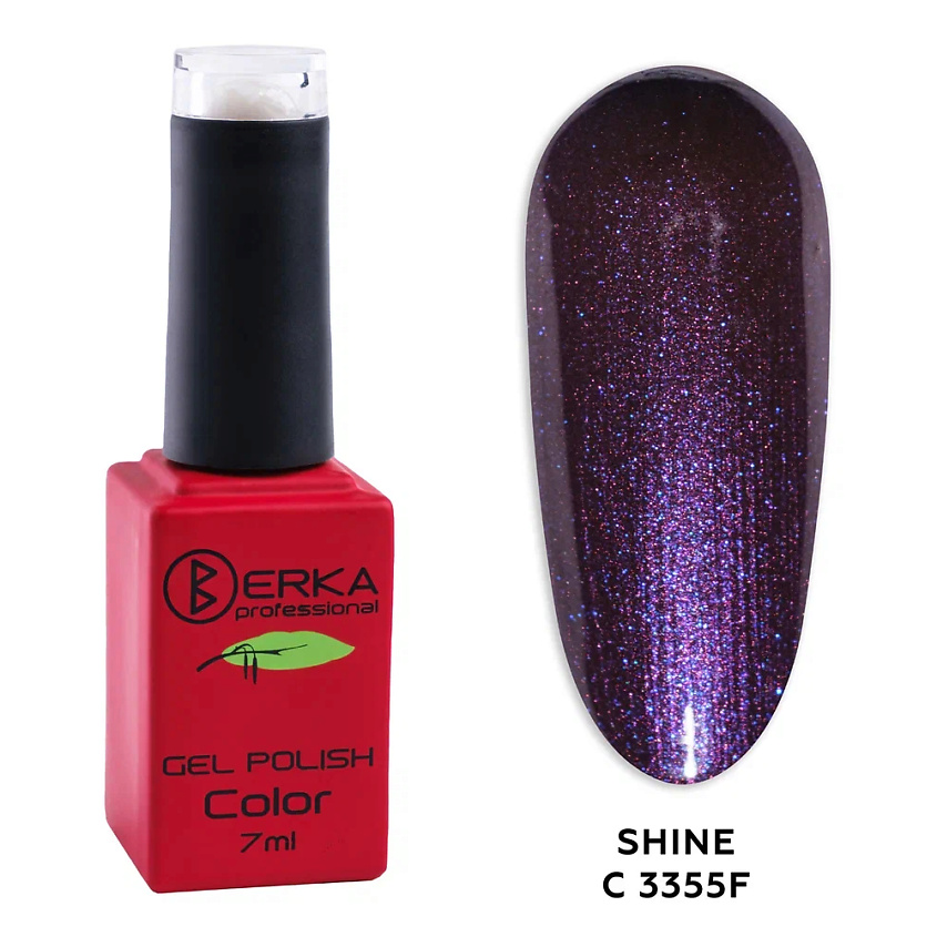 Изображение товара Гель-лак для ногтей Shine C №C-3355F с блестками и шиммером от BERKA