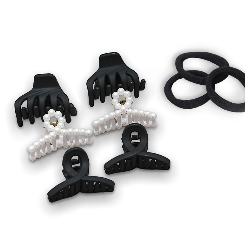 Изображение товара ZIKOLKI STORE Заколка крабик аксессуар для волос подарочный набор крабов, подарок женский, 6 шт