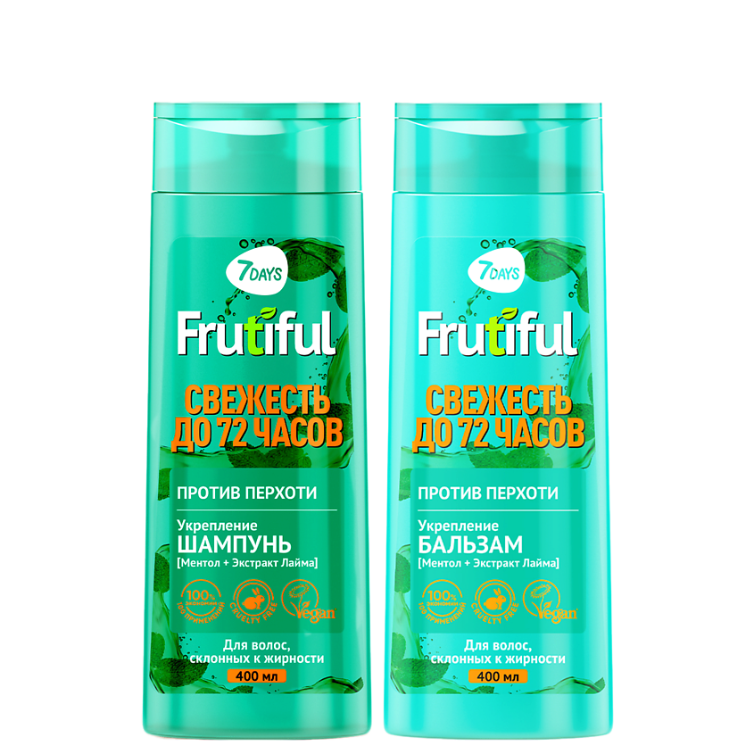 Изображение товара 7DAYS Набор шампунь и бальзам для волос Против перхоти, 400 мл + 400 мл