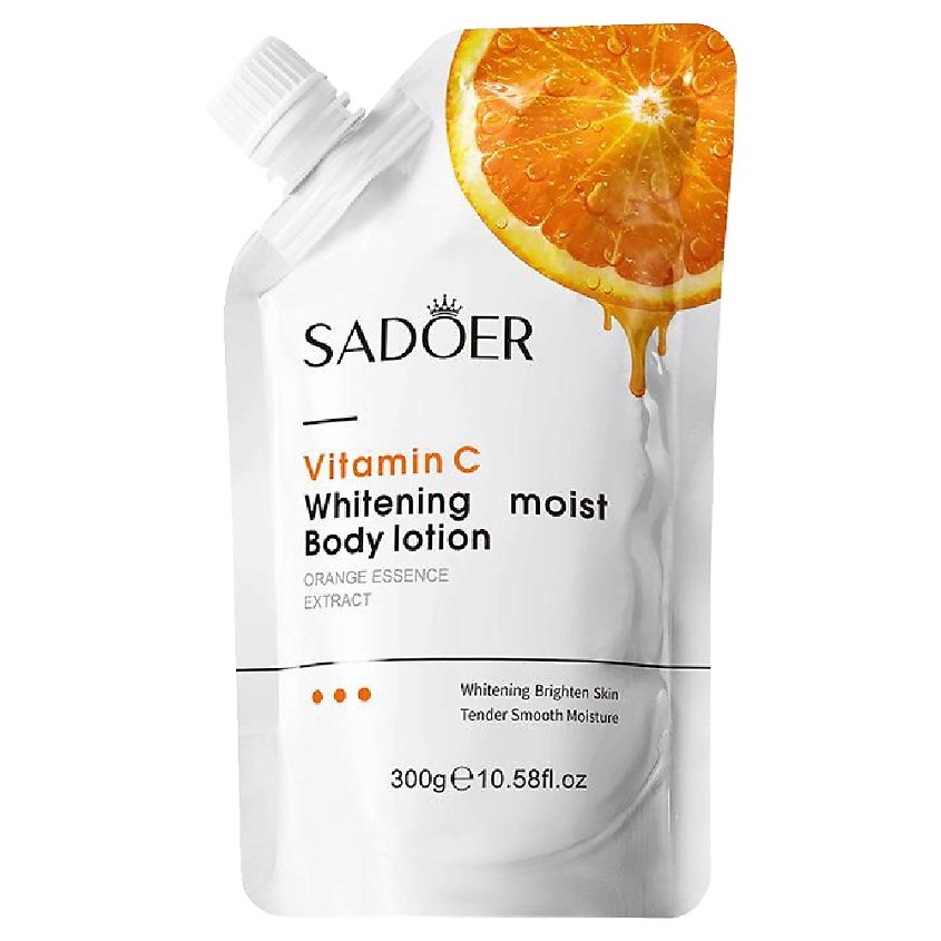 Изображение товара SADOER Лосьон для тела осветляющий с экстрактом апельсина и витамином С, 300 гр.