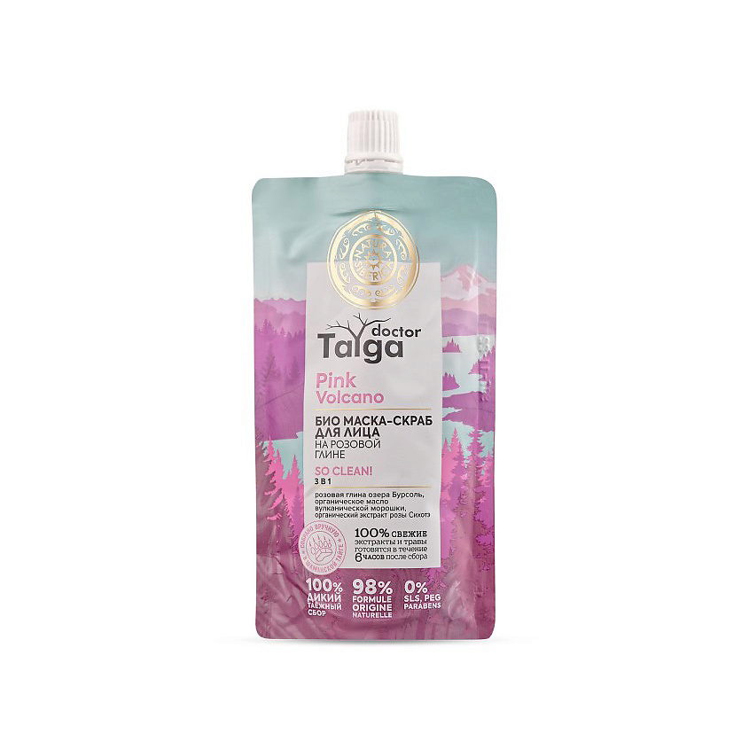 Изображение товара NATURA SIBERICA Маска-скраб для лица «Био 3 в 1» Doctor Taiga, 100 мл