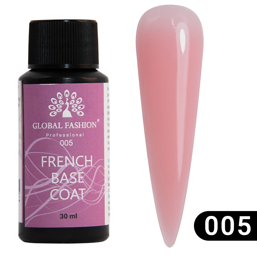 Изображение товара GLOBAL FASHION Камуфлирующая база для ногтей French Rubber Base, №05