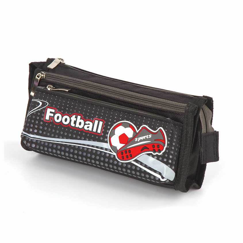 Изображение товара ЮНЛАНДИЯ Пенал для мальчиков "Футбол", Черный