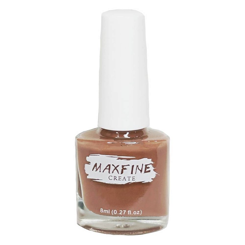 Изображение товара Быстросохнущий лак для ногтей MAXFINE коричневый 10 мл, стойкий и яркий