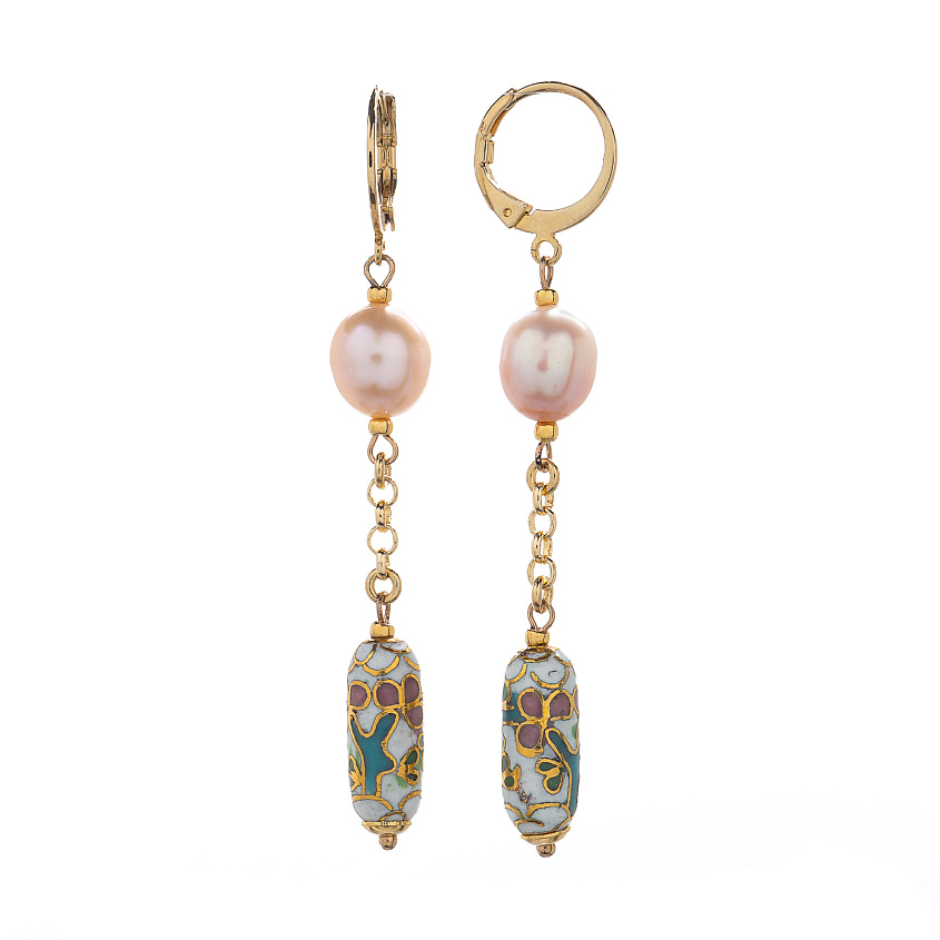 Изображение товара Элегантные серьги Pesca с жемчугом и бусиной ручной работы Lanzerotti