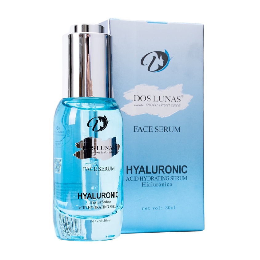 Изображение товара Сыворотка для лица с гиалуроновой кислотой DOS LUNAS 30 мл увлажнение и антивозрастной эффект