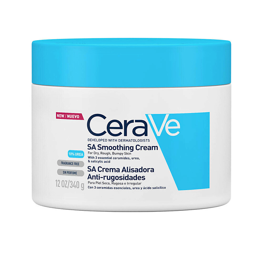 Изображение товара CERAVE Смягчающий крем SA с церамидами и мочевиной для сухой, огрубевшей и неровной кожи, 340 мл