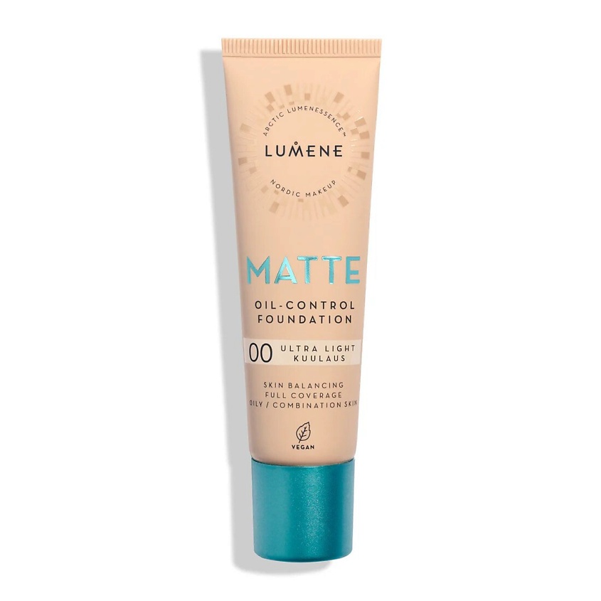 Изображение товара LUMENE Матирующий тональный крем Matte Oil-Control Foundation SPF20, Оттенок: 00 Ultra Light