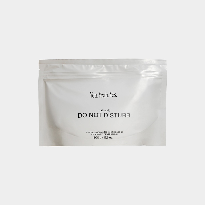 Изображение товара YEA. YEAH. YES. Соль для ванны DO NOT DISTURB. BATH MEDITATION, 500 г