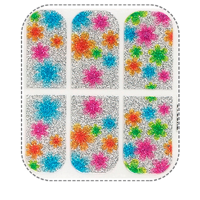 Изображение товара IRISK Пленки для ногтей для экспресс-маникюра на клеевой основе Effect Nails, 1 уп, 12 наклеек