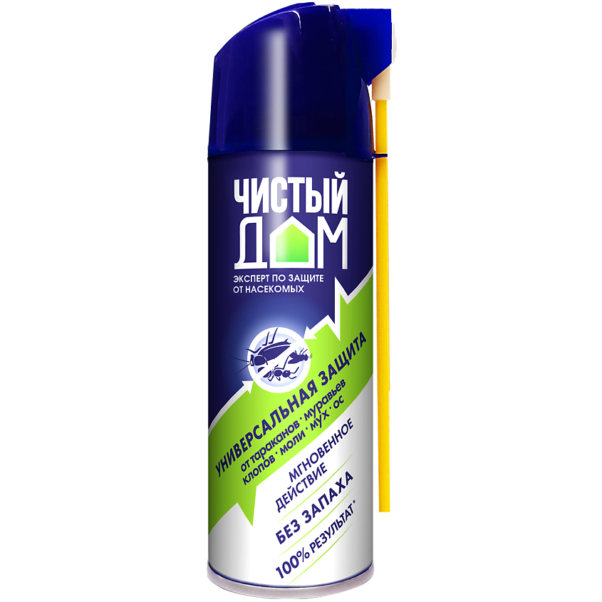 Изображение товара Чистый Дом Аэрозоль Супер универсальный 150 мл средство против насекомых