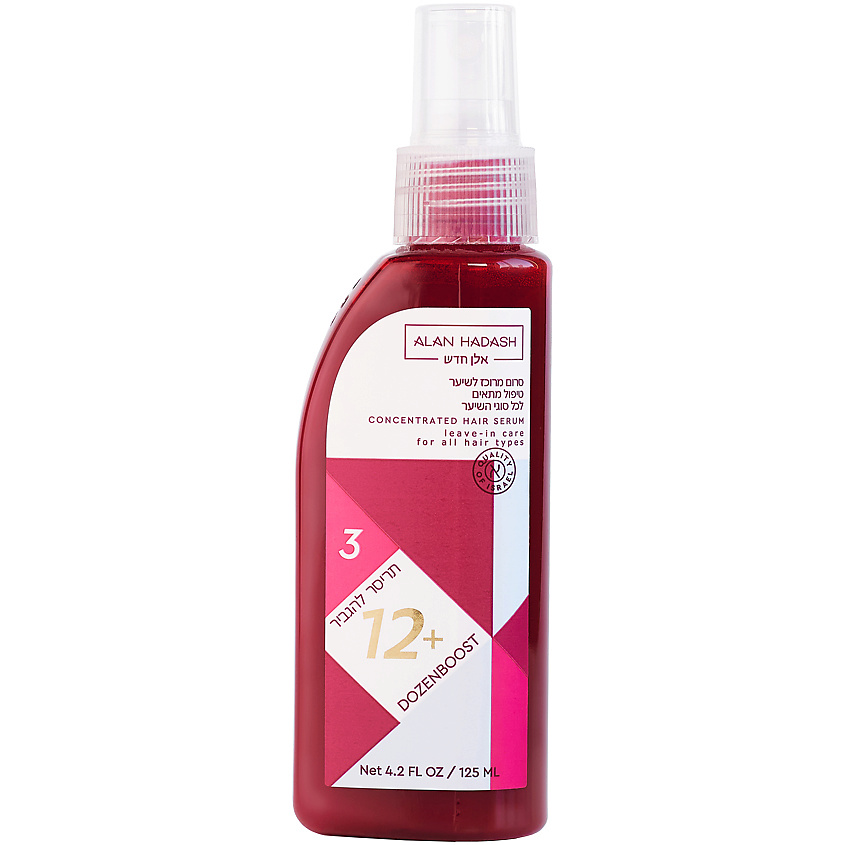 Изображение товара ALAN HADASH Сыворотка-концентрат 12 в 1 для волос DozenBoost 12+, 125 мл