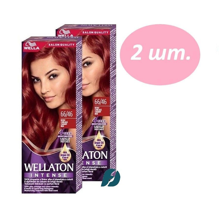 Изображение товара WELLA Cтойкая крем-краска для волос WELLATON, 66/46 Красная вишня