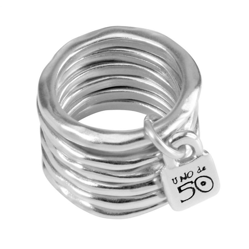 Изображение товара UNO DE 50 Кольцо Prisoner, цвет: Серебряный, 12 размер