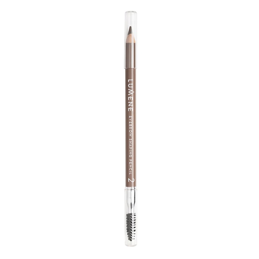 Изображение товара LUMENE Карандаш для бровей с щеточкой Eyebrow Shaping Pencil, 2 Brown