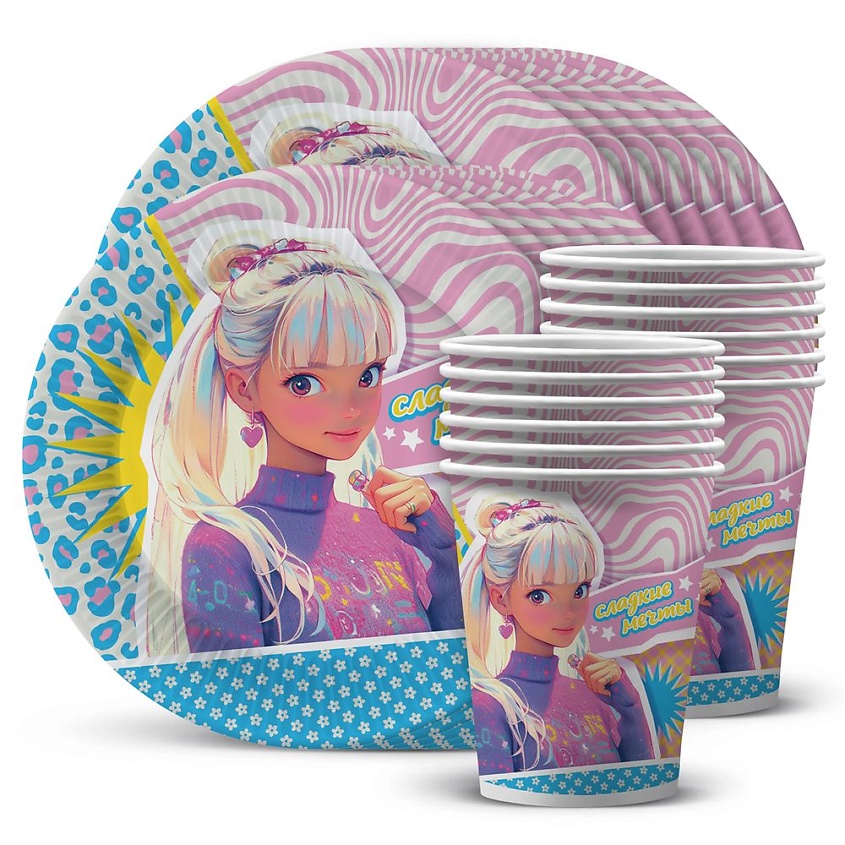 Изображение товара ND PLAY Набор посуды для праздника Сладкие мечты, 1 шт.