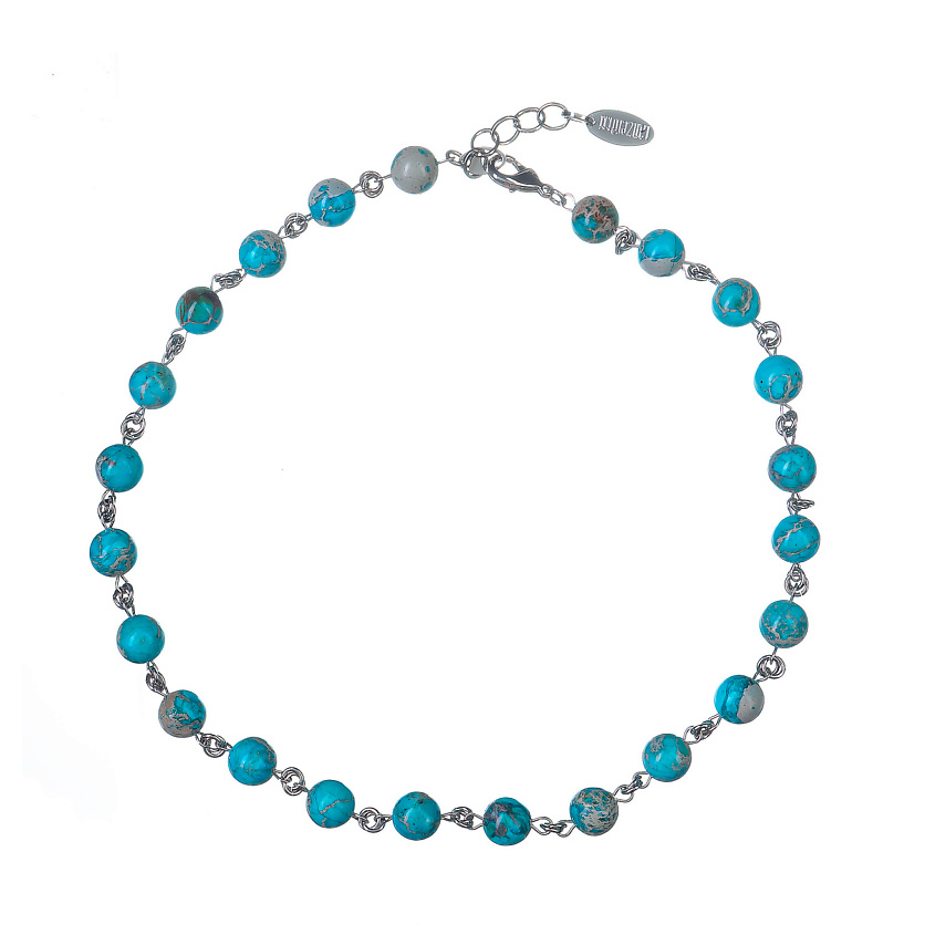 Изображение товара LANZEROTTI Колье, Коллекция Atlantide, с яшмой, Голубой