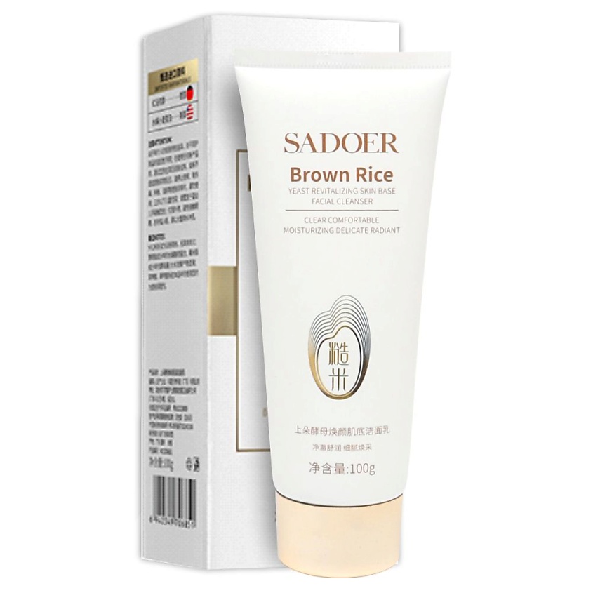 Изображение товара SADOER Средство для умывания восстанавл. на основе дрожжей коричневого риса, 100 гр.