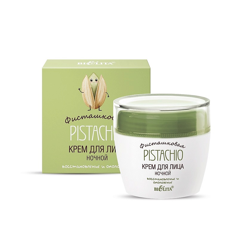 Изображение товара БЕЛИТА Крем для лица ночной "Восстановление и омоложение" Фисташковая, 1 шт.