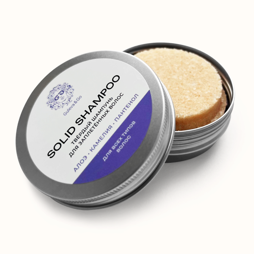 Изображение товара GULEVA&GO Твёрдый шампунь для заплетённых волос, 1 шт.