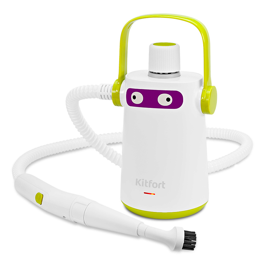 Изображение товара Пароочиститель Kitfort КТ-9109-2 Зеленый без химии для уборки и отпаривания тканей