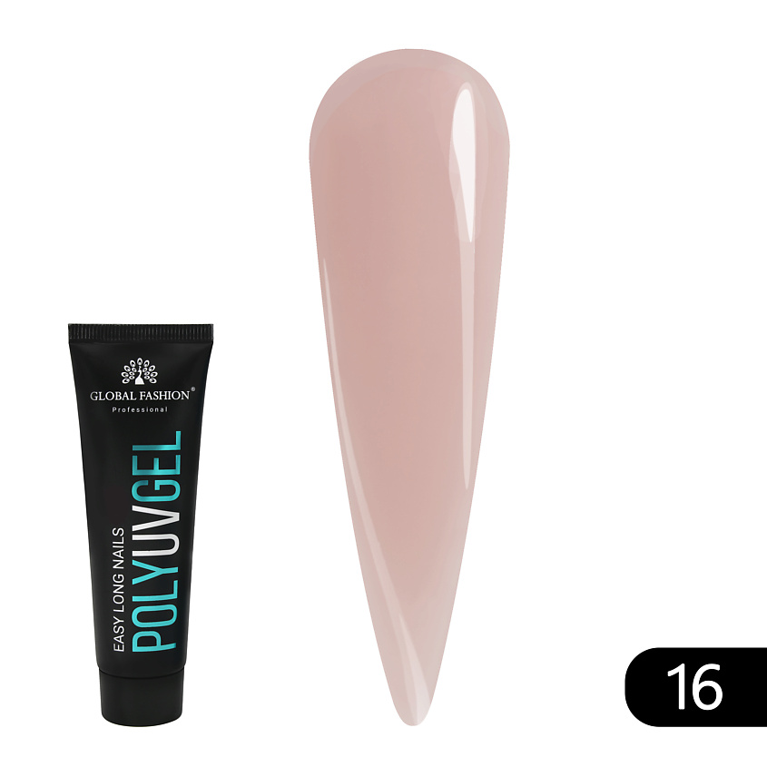 Изображение товара Полигель GLOBAL FASHION для наращивания ногтей №13