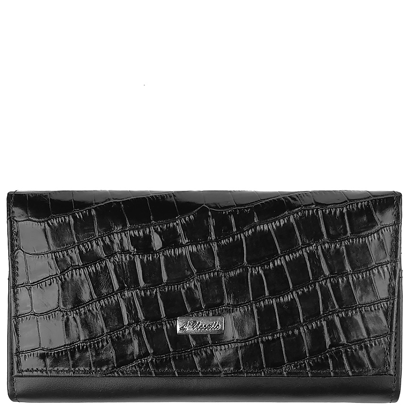 Изображение товара L'UCCELLO Кошелек женский из натуральной кожи, Черный; размер: 20x11x3