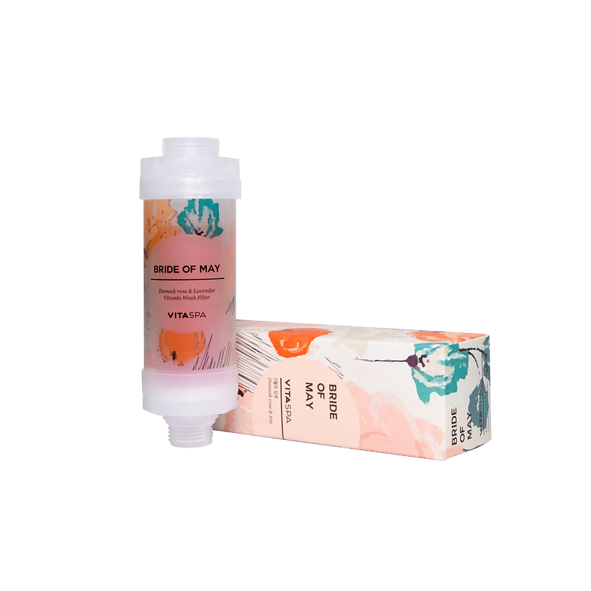 Изображение товара Фильтр для душа VITASPA Bride of May с витамином С и гидролизованным коллагеном розовый