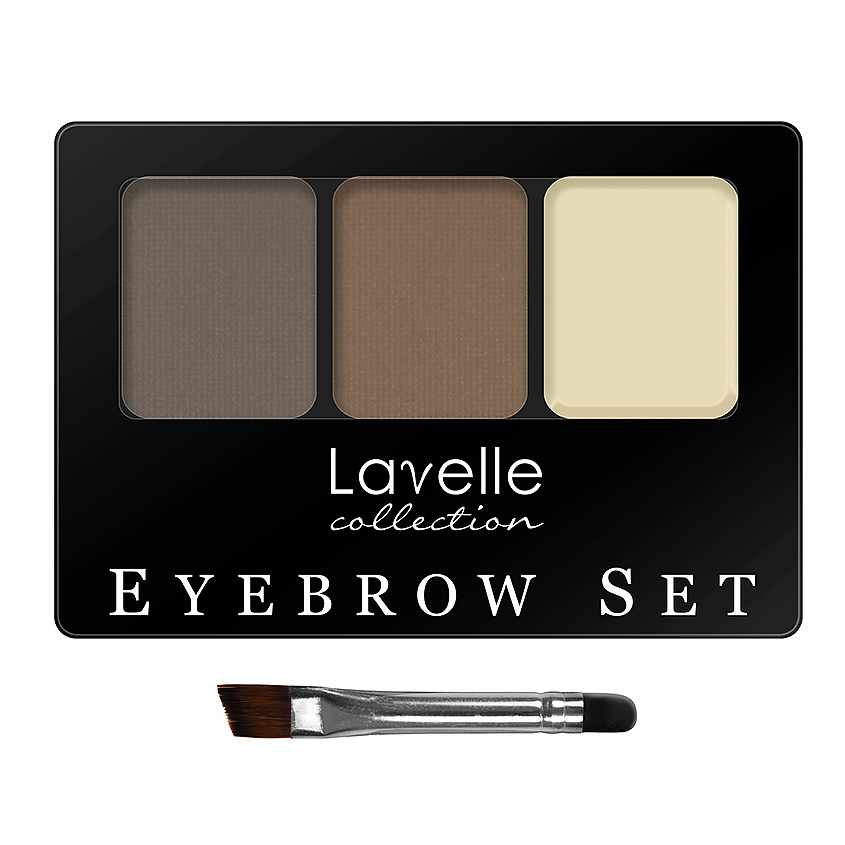 Изображение товара LAVELLE COLLECTION Набор для бровей, тени, воск, Коричневый 02
