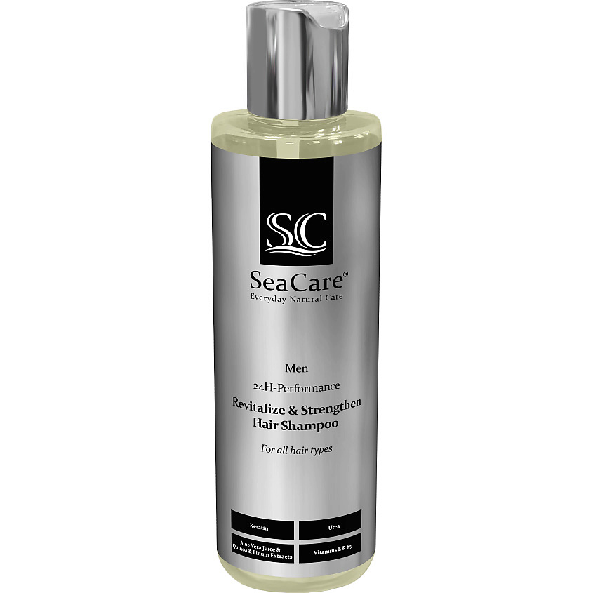 Изображение товара Шампунь для волос SeaCare 24H-Performance восстанавливающий и укрепляющий мужской 200 мл