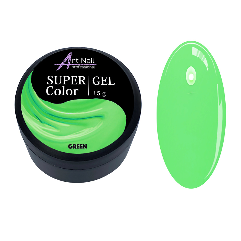Изображение товара ART NAIL PROFESSIONAL Гель Super Color Gel, Green