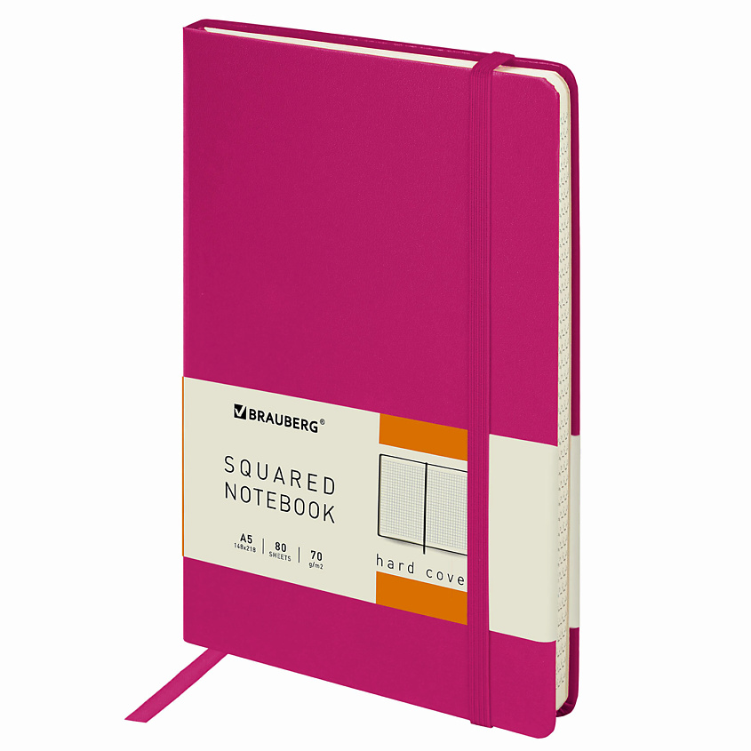 Изображение товара BRAUBERG Блокнот А5 Metropolis 80 листов, Розовый