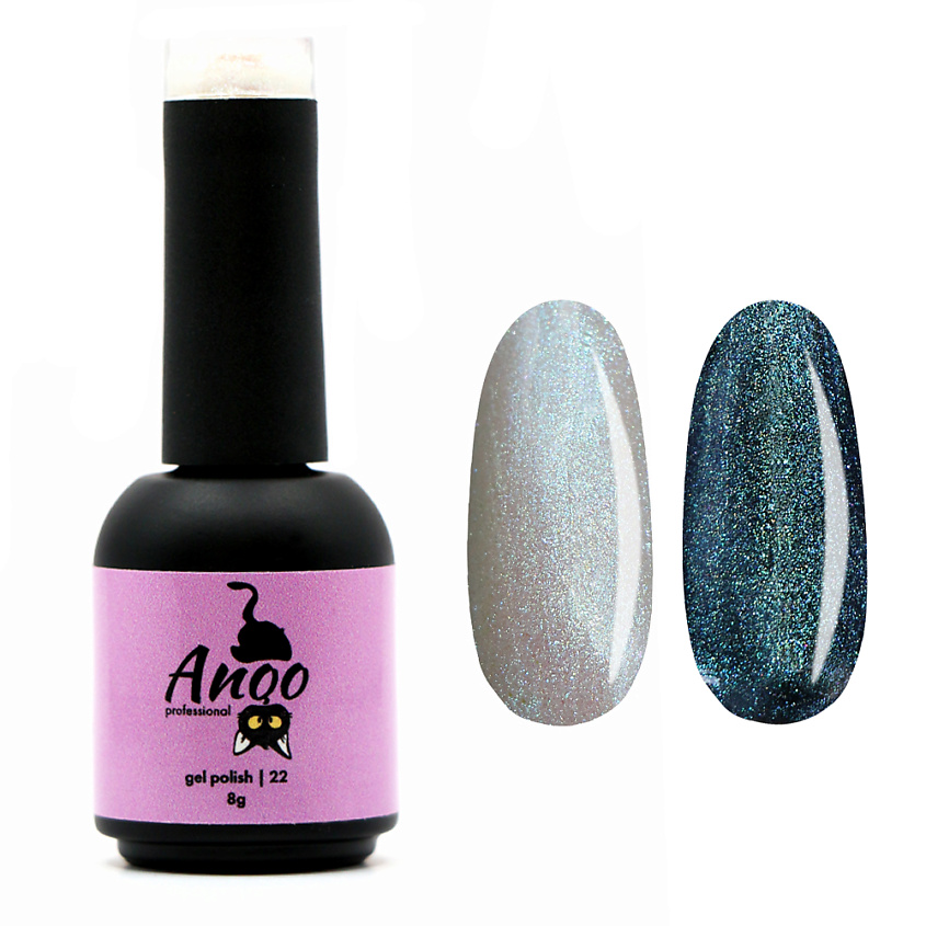 Изображение товара ANQO Гель-лак с эффектом втирки, 22 оттенок
