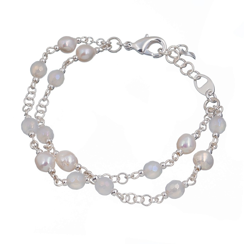 Изображение товара Браслет Splendore с жемчугом и жадом от LANZEROTTI