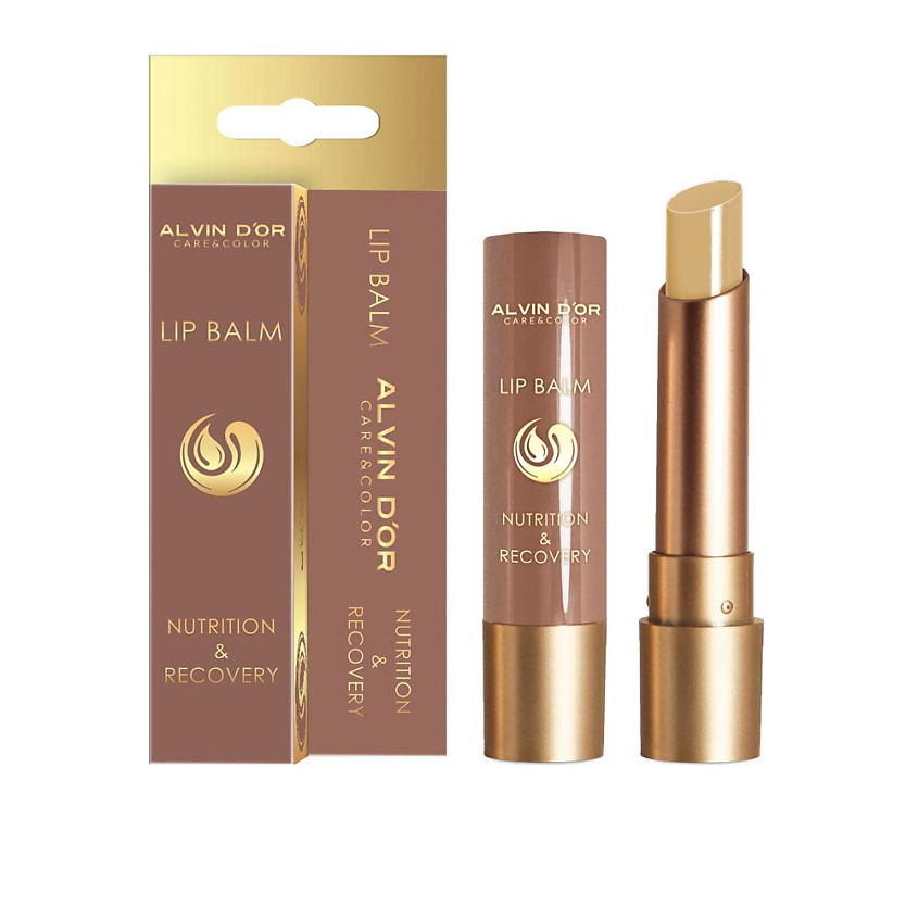 Изображение товара ALVIN D’OR Бальзам для губ "NUTRITION & RECOVERY", 01 Мятная ваниль