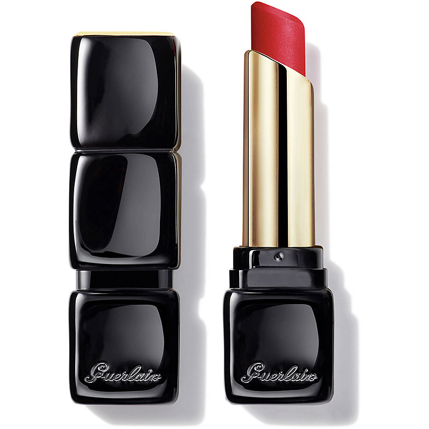 Изображение товара GUERLAIN Матовая помада для губ с мягкой текстурой KissKiss Tender Matte, 775 Красный поцелуй, 2,8 г