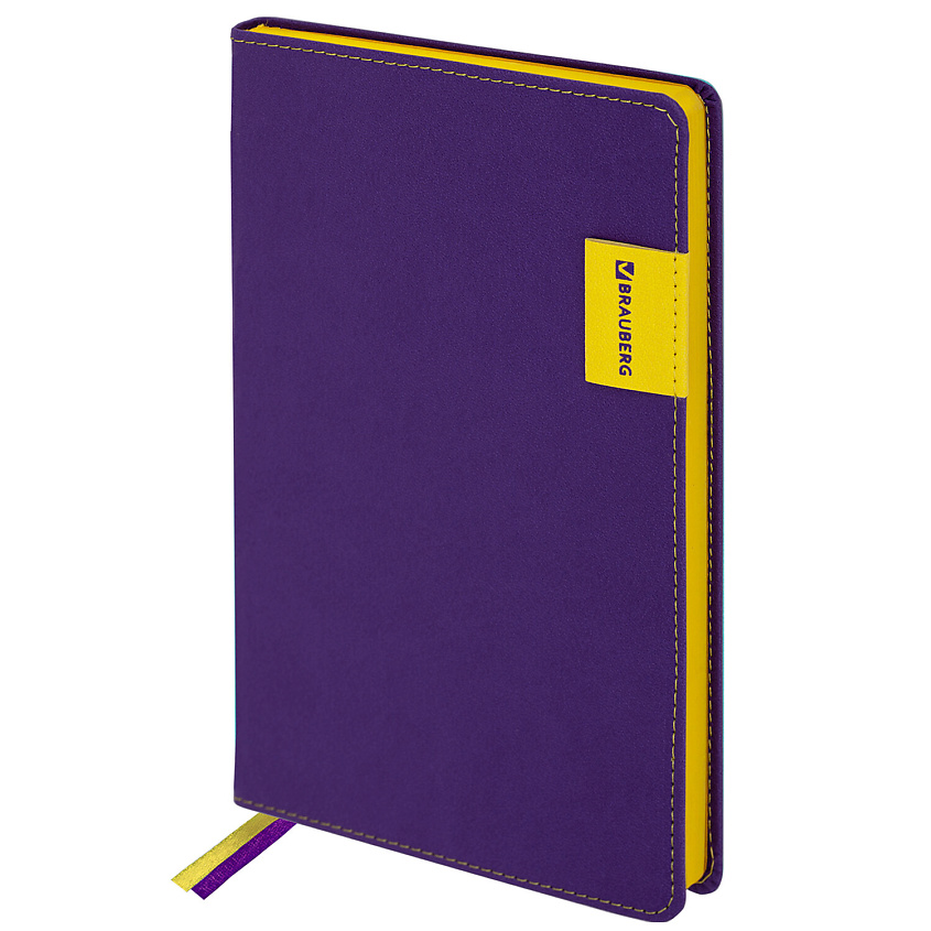 Изображение товара BRAUBERG Ежедневник недатированный А5 AIM, Фиолетовый
