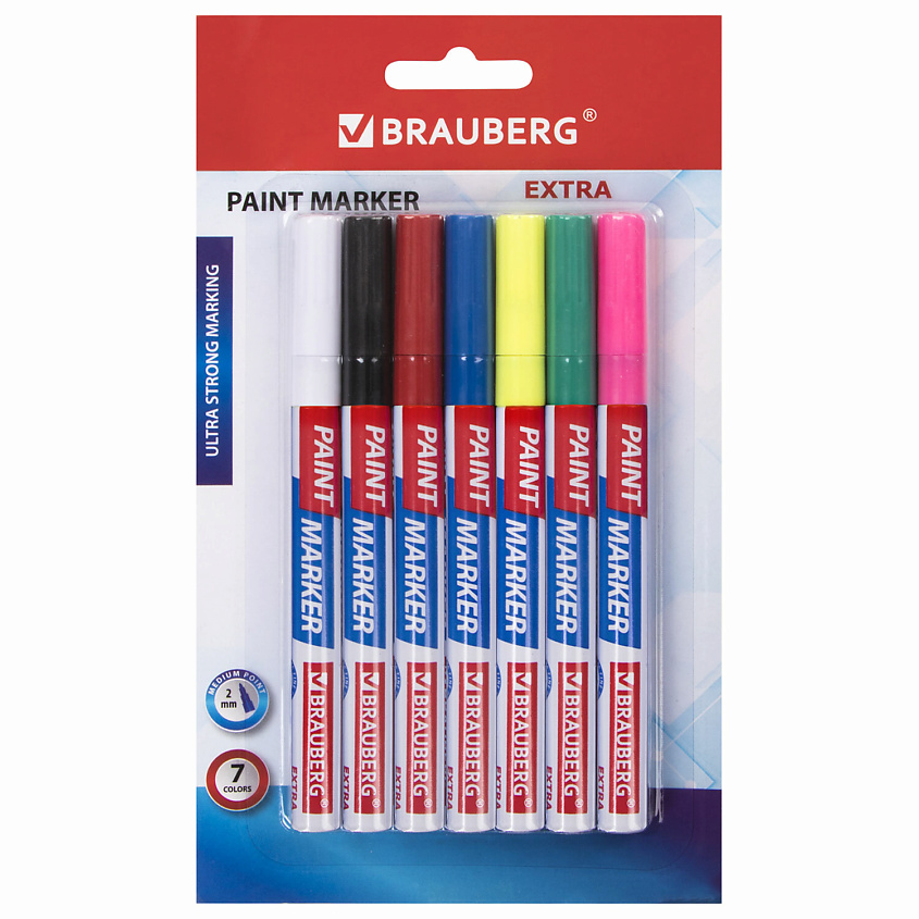 Изображение товара BRAUBERG Маркер-краска лаковый EXTRA, Мультицвет