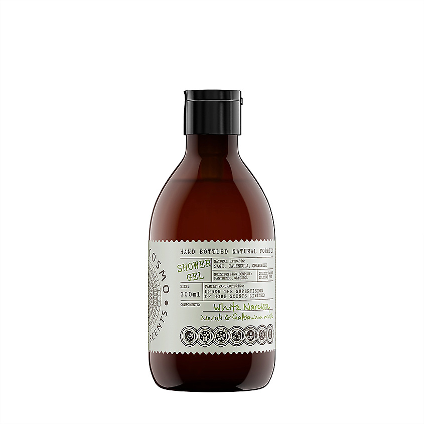 Изображение товара ETERIA COSMO Гель для душа Нарцисс нероли и мускус, 300 мл